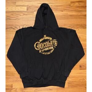 Universal Studios The Toothsome Chocolate Emporium Black Hoodie Size Large